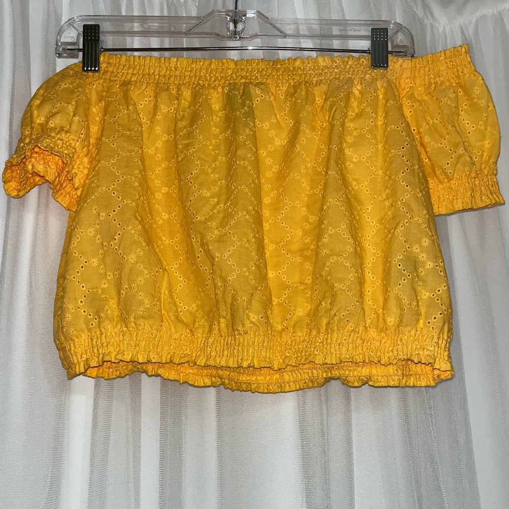 NWOT H&M Embroidered Crop Top